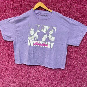 Whitney Houston Self Titled Album 1987 crop top size XL